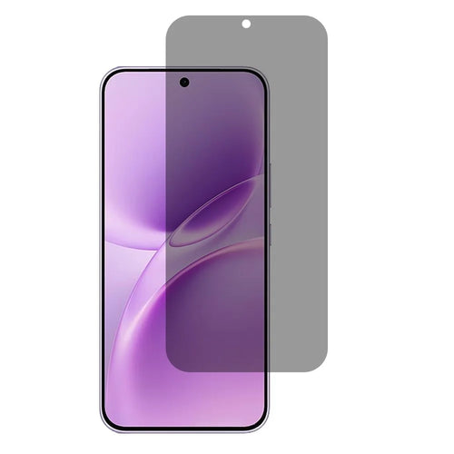 For vivo V70 FE 5G 2.5D Arc Edge Anti Spy Full Screen Protector Full Glue High Aluminium-silicon Glass Film - Black - 1