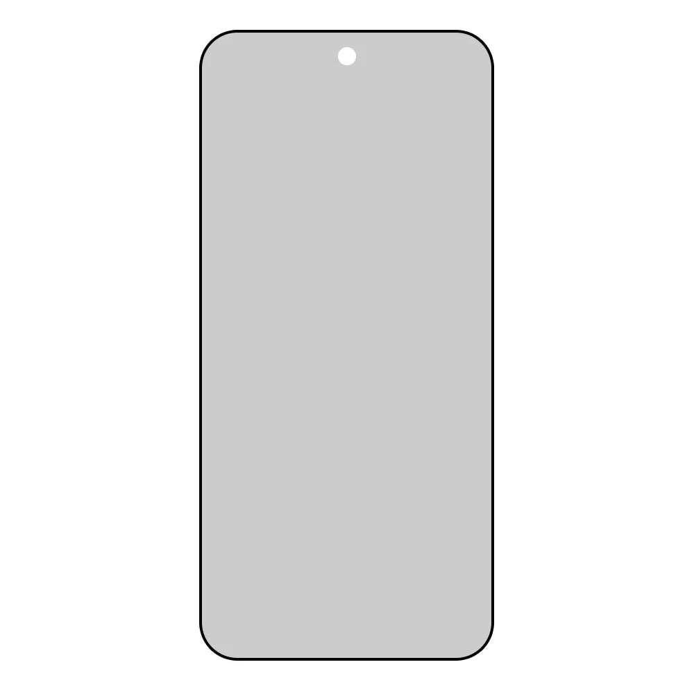 For vivo X300s 5G Anti Spy Privacy Screen Protector 2.5D Arc Edge Full Glue Full Cover High Aluminium-silicon Glass Film (Fingerprint Unlock) - Black - 2