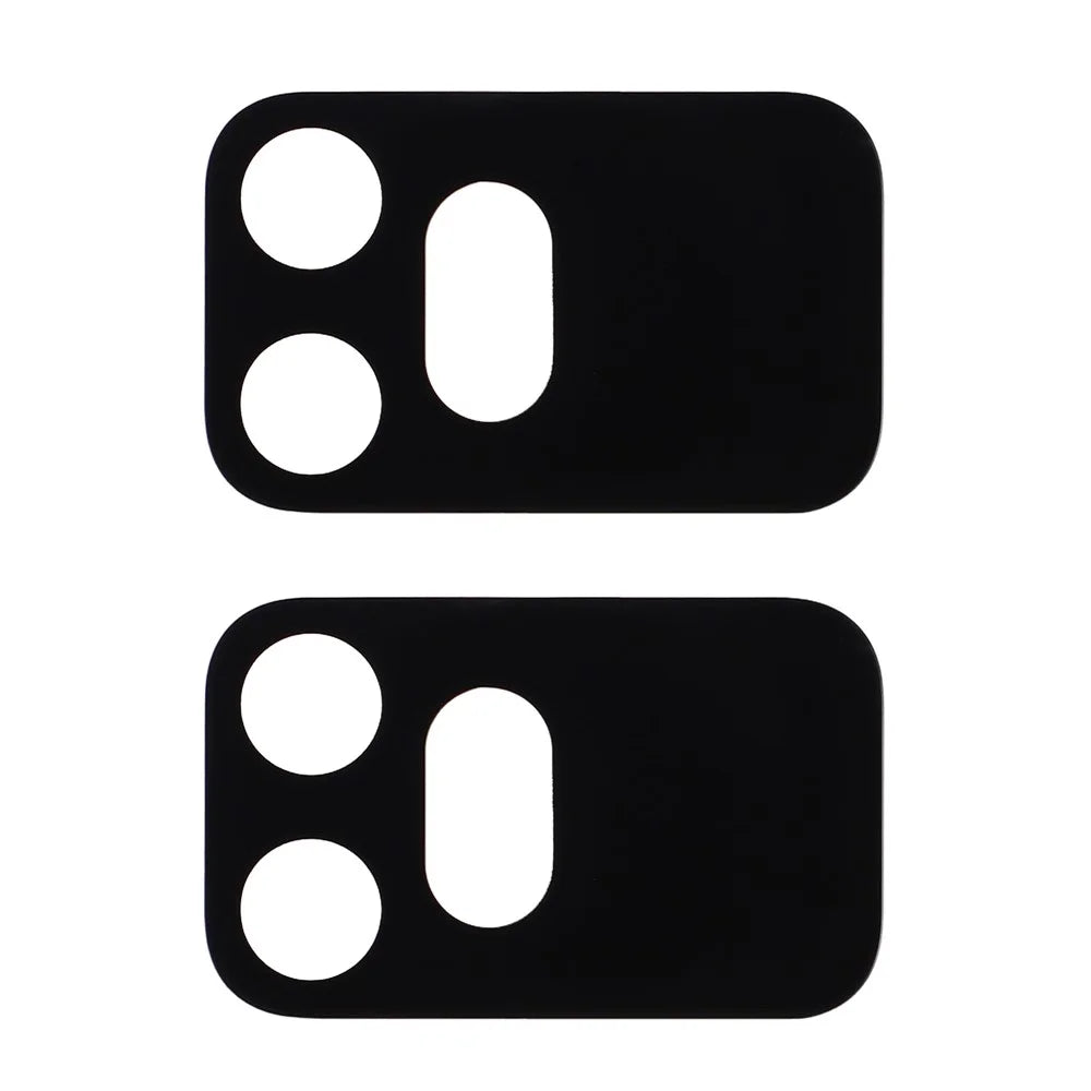 2Pcs For Honor 600 5G Full Coverage Camera Lens Protector Silk Printing Tempered Glass Lens Film 3D Arc Edge - Black - 2