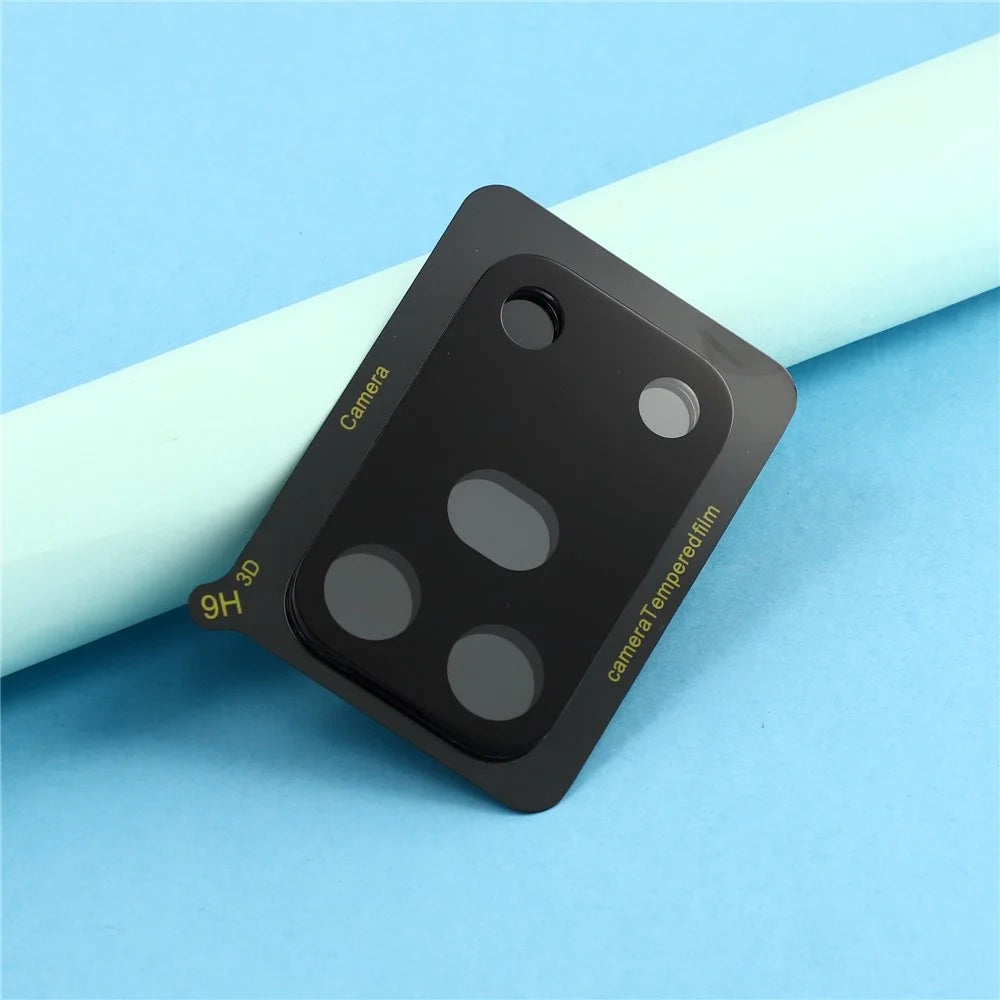 2Pcs For Honor 600 Pro 5G Full Coverage Camera Lens Protector Silk Printing Tempered Glass Lens Film 3D Arc Edge - Black - 6