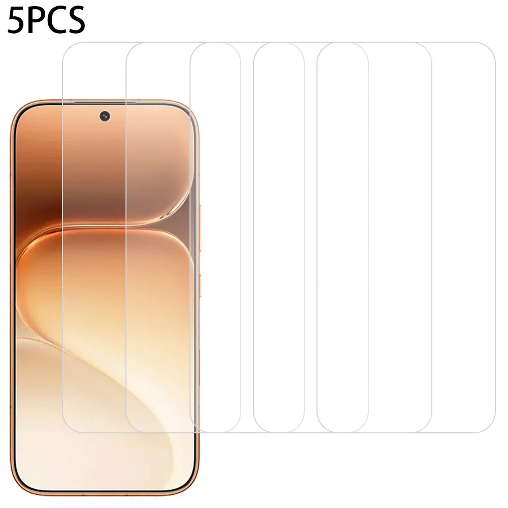 5Pcs For Honor 600 5G  /  600 Pro 5G Front Screen Protector 0.3mm 2.5D Tempered Glass Film, Not Full Covering - Transparent - 1