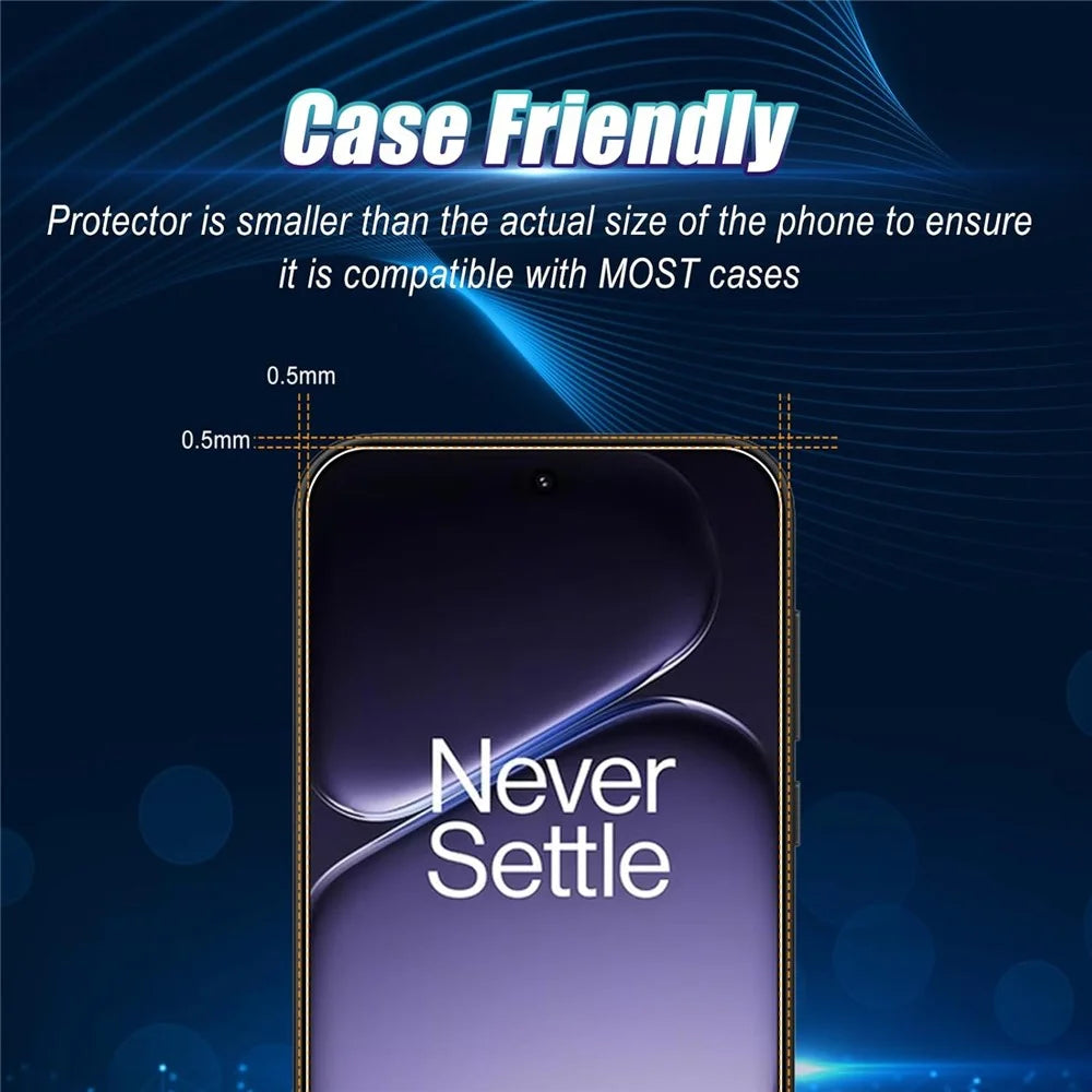 2Pcs For OnePlus Nord 6 5G Screen Protector 2.5D Arc Edge High Clarity Tempered Glass Film with Camera Lens Film - 2