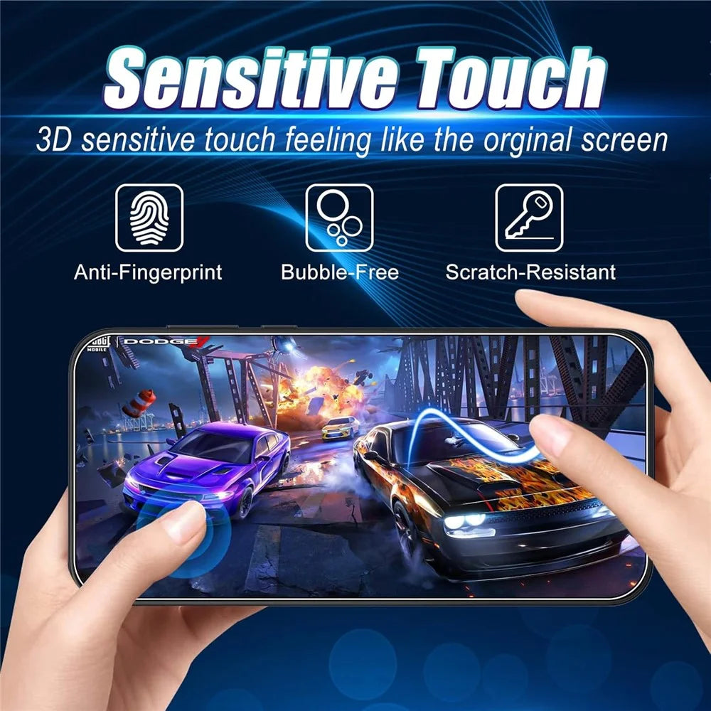 2Pcs For OnePlus Nord 6 5G Screen Protector 2.5D Arc Edge High Clarity Tempered Glass Film with Camera Lens Film - 4