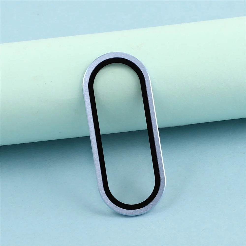 For Samsung Galaxy A27 5G Camera Lens Protector Aluminum Alloy Trim Tempered Glass Full Cover Lens Film - Blue - 3