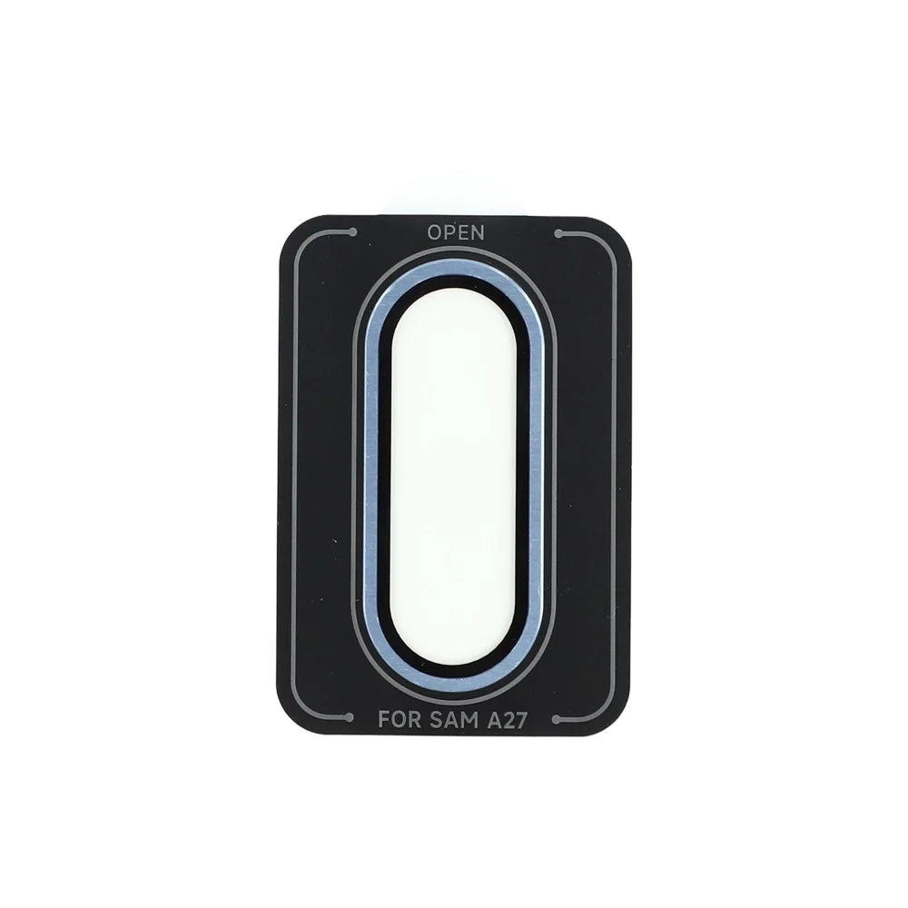 For Samsung Galaxy A27 5G Camera Lens Protector Aluminum Alloy Trim Tempered Glass Full Cover Lens Film - Blue - 5