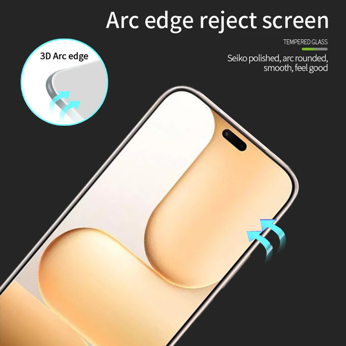 Mofi for Honor X80i 5G / Honor 600 Lite 5G Screen Protector MOFI 9H 3D Curved Full Glue Full Coverage Tempered Glass Film - Black - 2