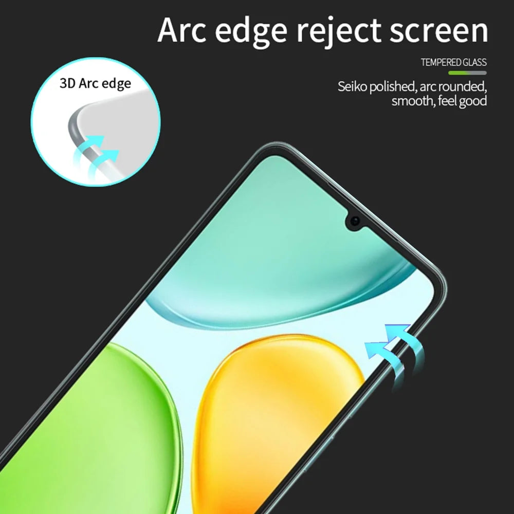 PINWUYO for Honor 500 Smart 5G / Honor X6d 5G Tempered Glass Film  Explosion-proof 9H 3D Full Glue Full Screen Protector - Black - 2