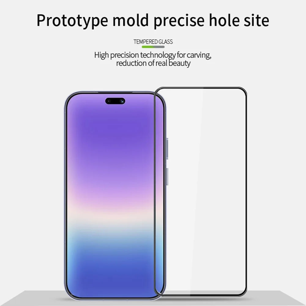 PINWUYO for Huawei Pura 90 Pro Tempered Glass Film  Explosion-proof 9H 3D Full Glue Full Screen Protector - Black - 3