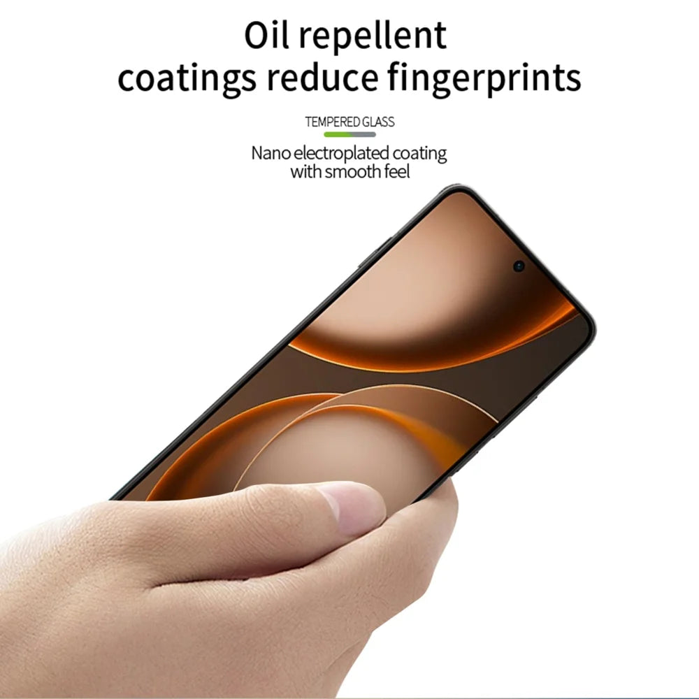 PINWUYO for Oppo Find X9 Ultra 5G Tempered Glass Film  Explosion-proof 9H 3D Full Glue Full Screen Protector - Black - 4