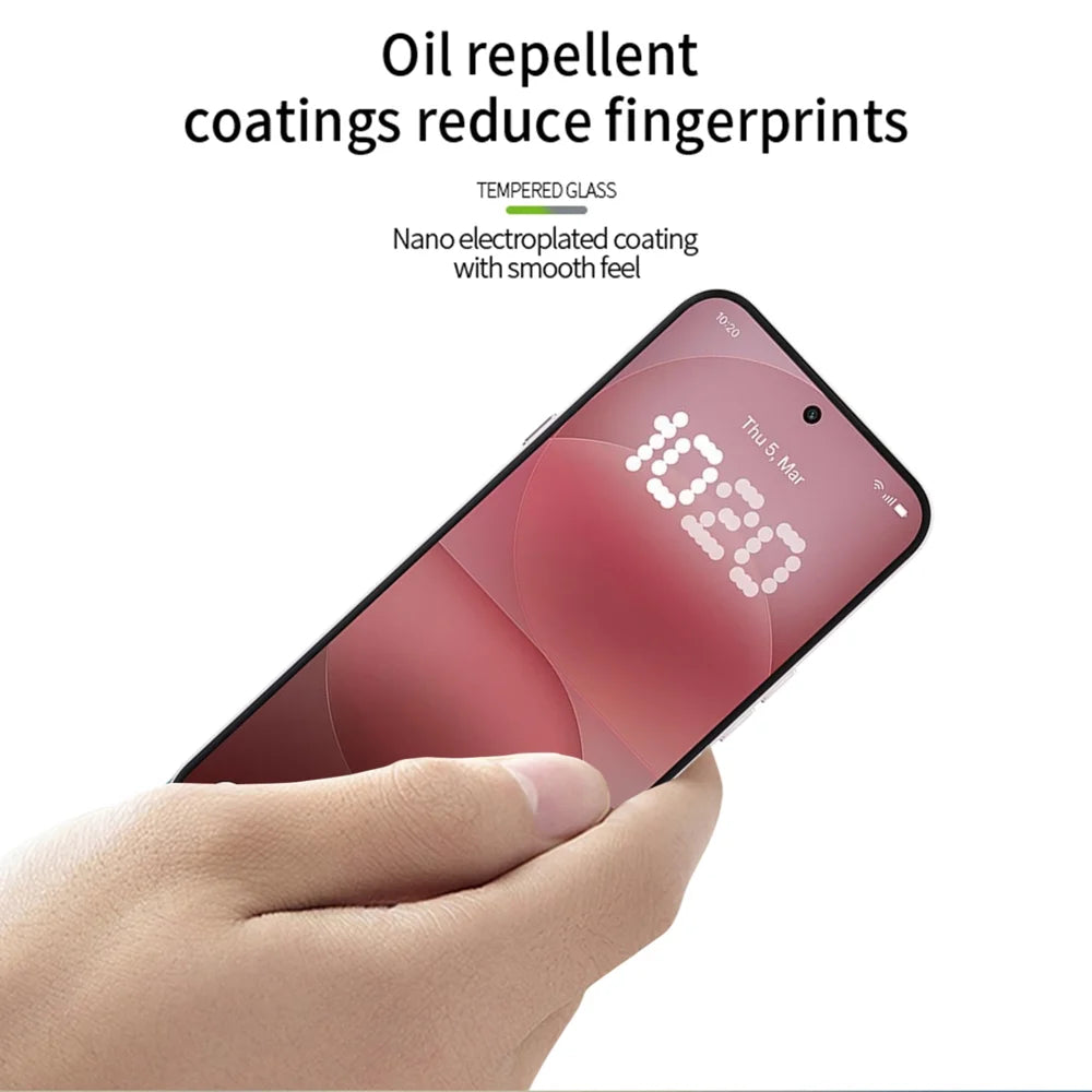 PINWUYO for Nothing Phone (4a) Pro Tempered Glass Film  Explosion-proof 9H 3D Full Glue Full Screen Protector - Black - 4