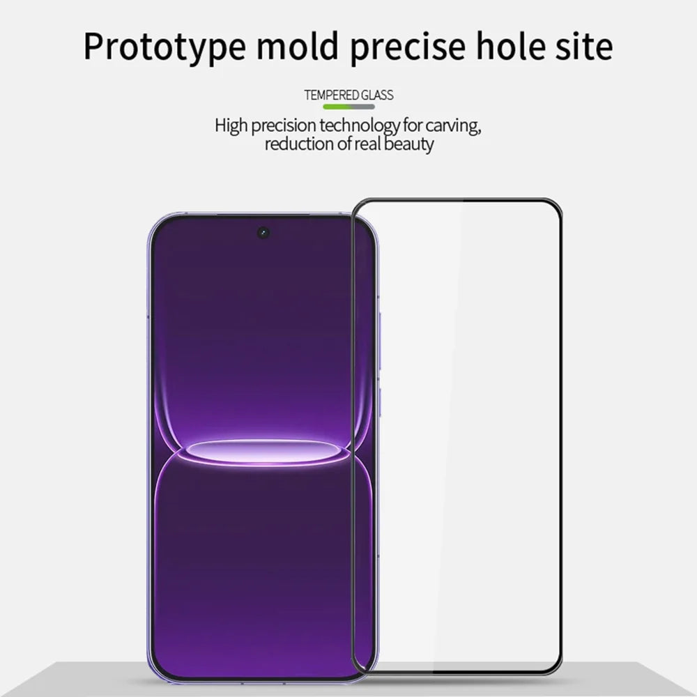 Mofi for Realme Neo8 5G Screen Protector MOFI 9H 3D Curved Full Glue Full Coverage Tempered Glass Film - Black - 3