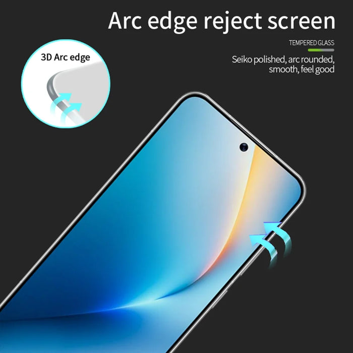 Mofi for Honor Win RT 5G / Honor Win 5G Screen Protector MOFI 9H 3D Curved Full Glue Full Coverage Tempered Glass Film - Black - 2