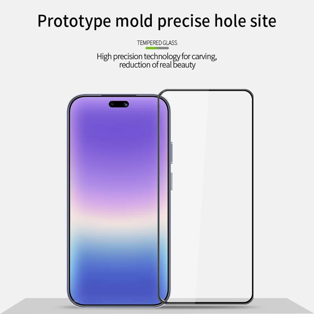 Mofi for Huawei Pura 90 Pro Screen Protector MOFI 9H 3D Curved Full Glue Full Coverage Tempered Glass Film - Black - 3