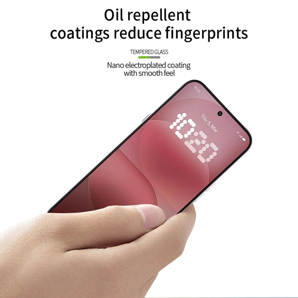 Mofi for Nothing Phone (4a) Pro Screen Protector MOFI 9H 3D Curved Full Glue Full Coverage Tempered Glass Film - Black - 4
