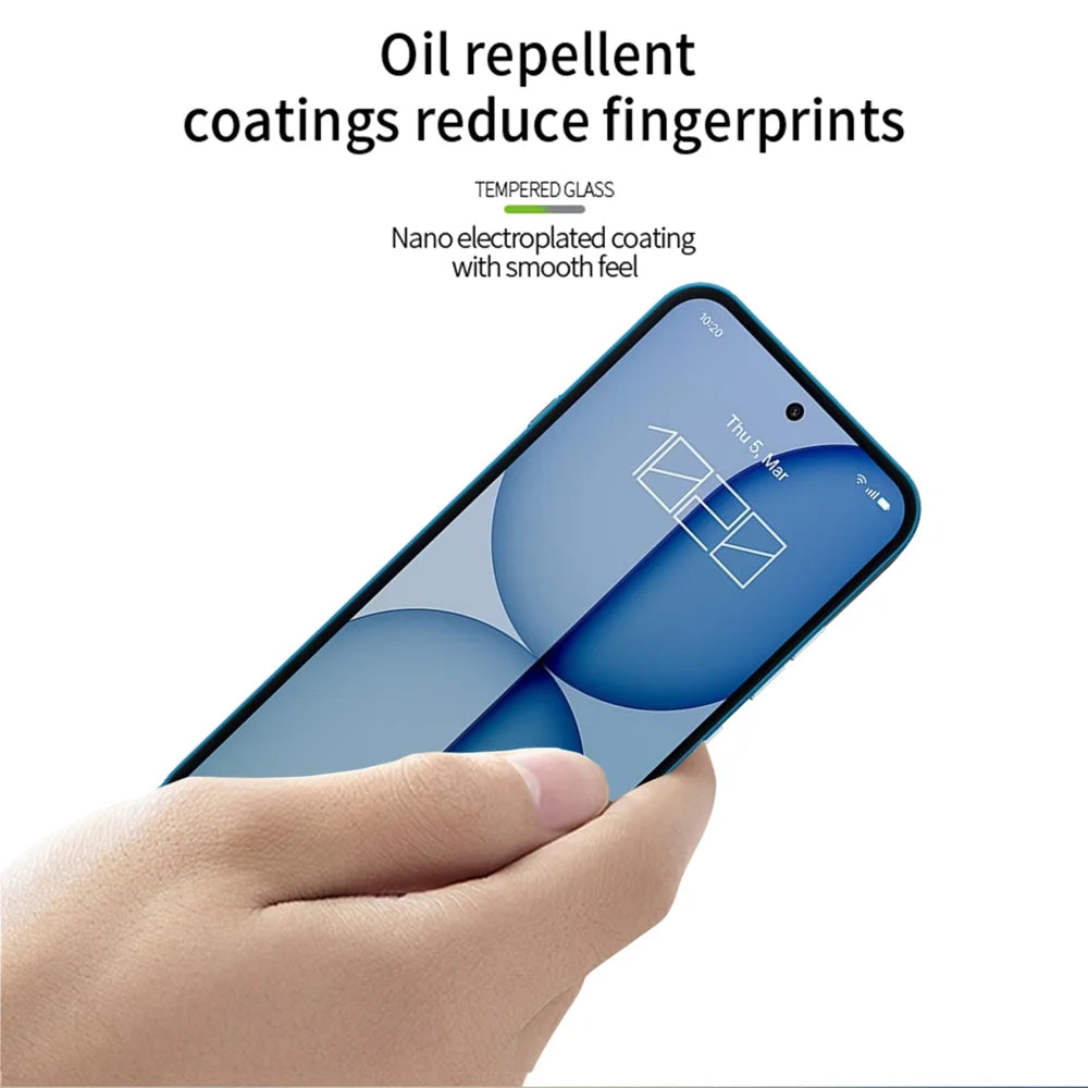 Mofi for Nothing Phone (4a) Screen Protector MOFI 9H 3D Curved Full Glue Full Coverage Tempered Glass Film - Black - 4