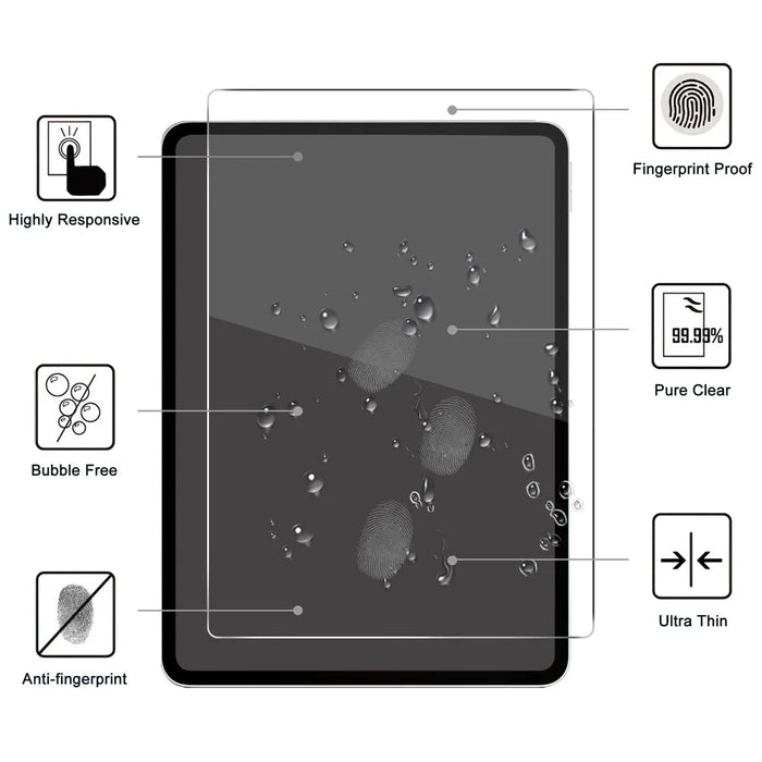 For Oppo Pad Mini Tempered Glass Screen Protector 2.5D Straight Edge Full Screen Film Full Glue - Transparent - 2