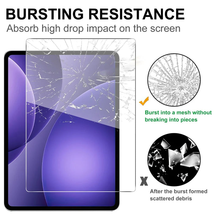 For Oppo Pad Mini Tempered Glass Screen Protector 2.5D Straight Edge Full Screen Film Full Glue - Transparent - 4