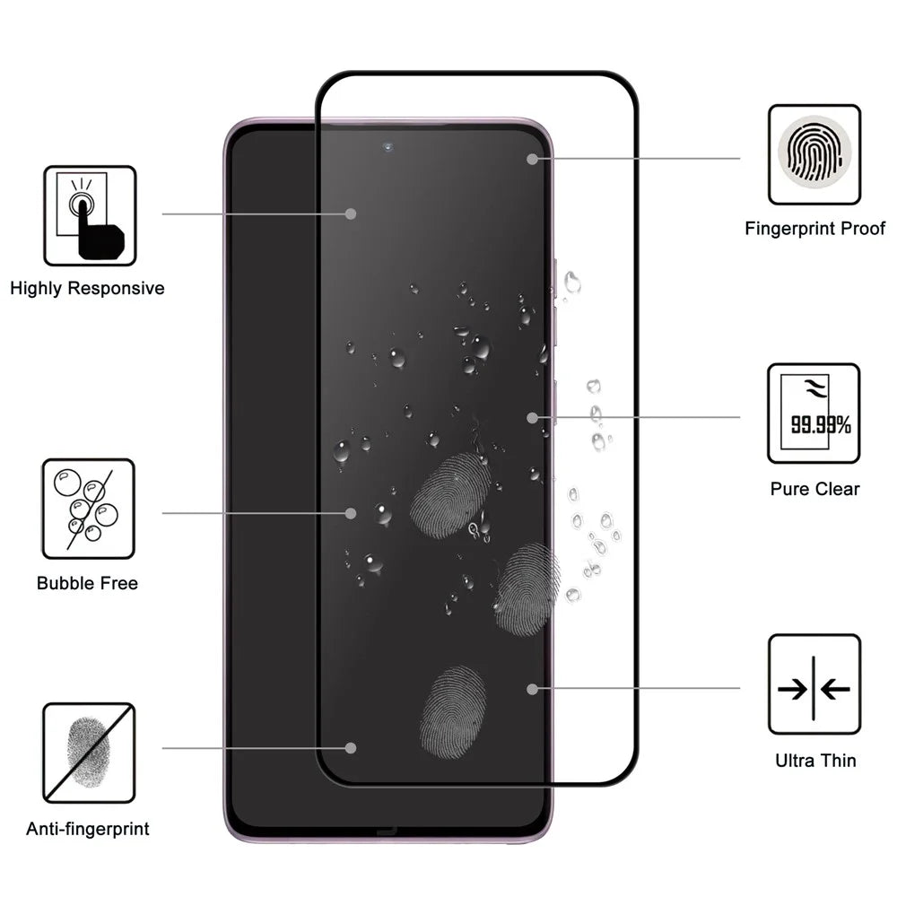 For Motorola Moto G Stylus (2026) 5G AGC Tempered Glass with Black Edge Full Glue Full Coverage Screen Protector - 2
