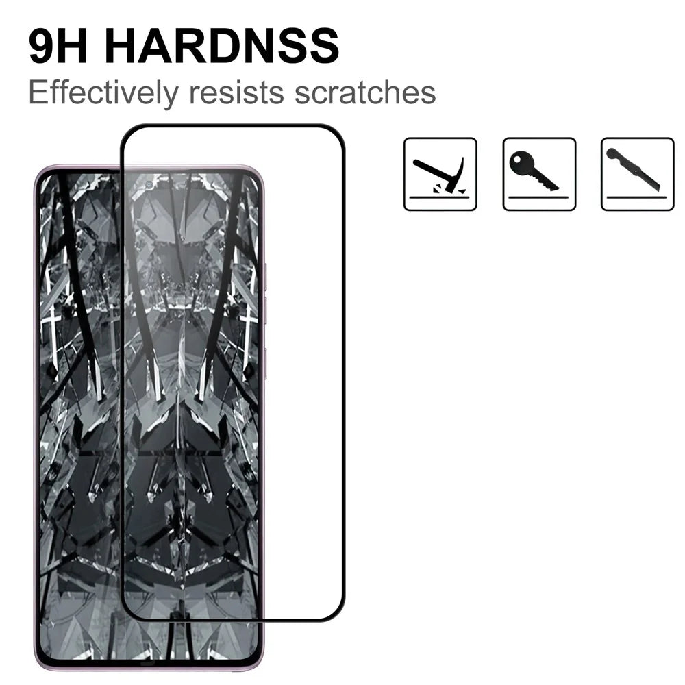 For Motorola Moto G Stylus (2026) 5G AGC Tempered Glass with Black Edge Full Glue Full Coverage Screen Protector - 3
