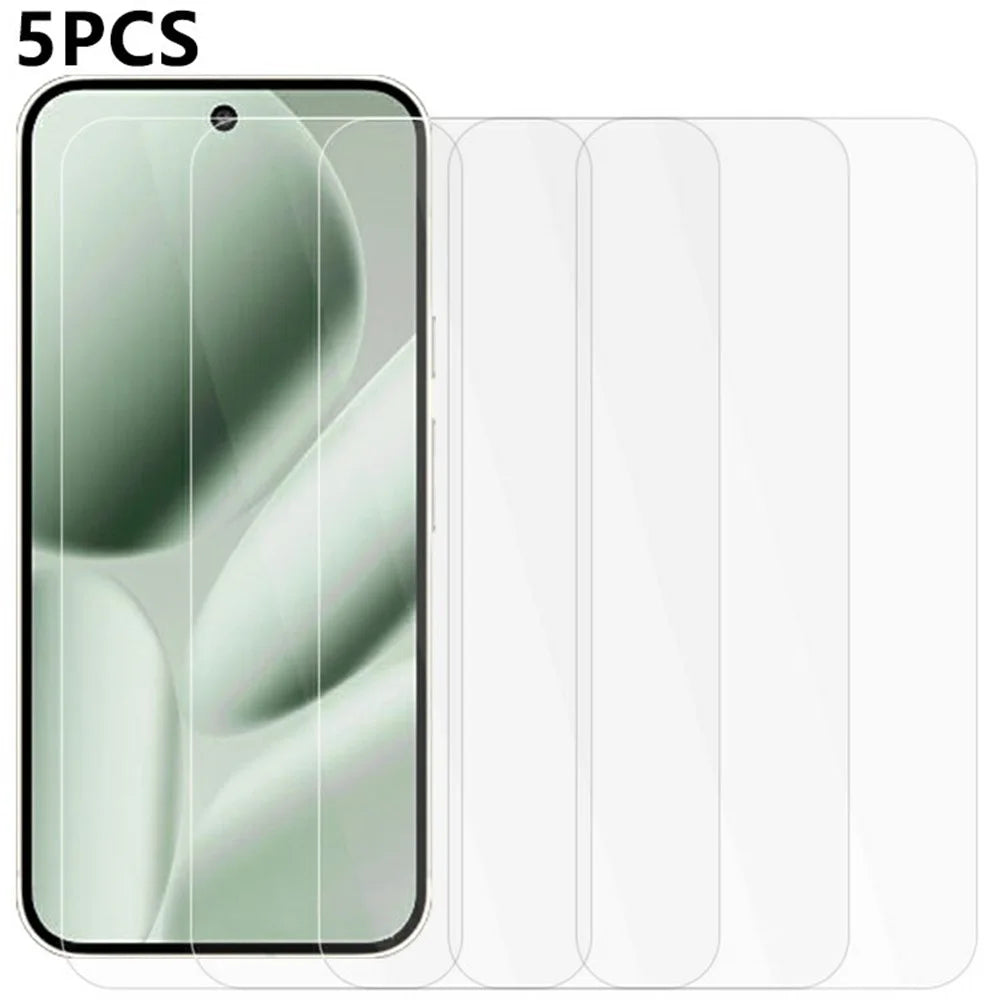 5Pcs For Google Pixel 11 Pro XL Front Screen Protector 0.3mm 2.5D Tempered Glass Film, Not Full Covering - Transparent - 1