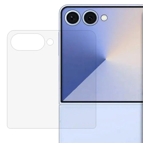 For Samsung Galaxy Z Flip8 Rear Small Screen Protector 2.5D High Aluminium-Silicon Glass Film Electroplated Coating (Not Complete Covering) - Transparent - 1