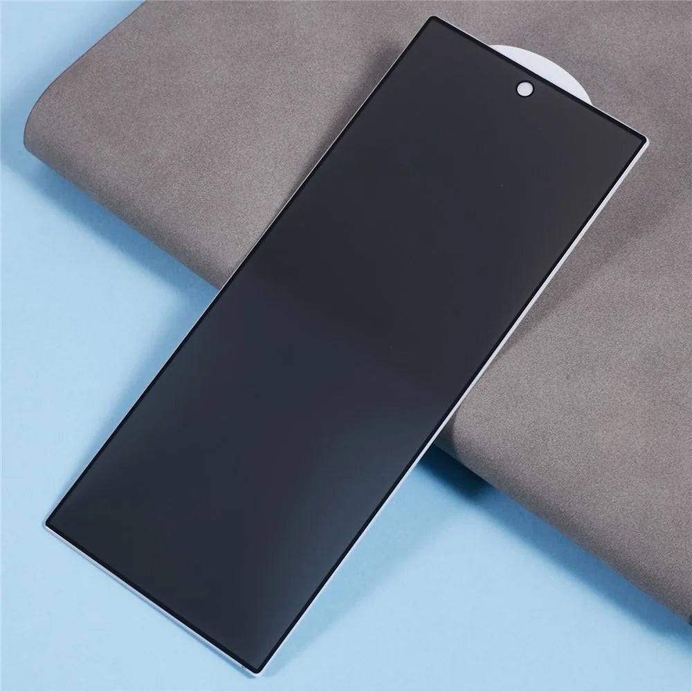 AMORUS For Samsung Galaxy Z Fold8 Ultra 2.5D Anti-spy Full Screen Protector Full Glue Silk Printing High Aluminium-silicon Glass Film - Black - 5