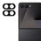 2Pcs For Samsung Galaxy Z Flip8 Full Coverage Camera Lens Protector Silk Printing Tempered Glass Lens Film 3D Arc Edge - Black - 1