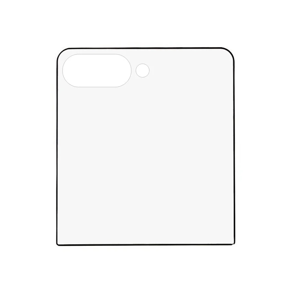 For Samsung Galaxy Z Flip8 Full Screen Protector Silk Printing Full Glue HD Clear Screen Film - Black - 2