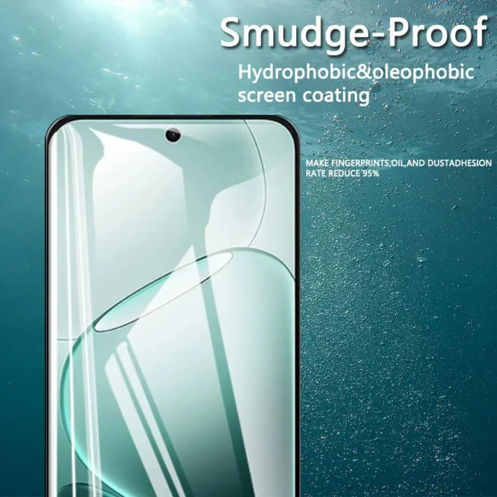 For Oppo F33 Pro 5G HD Full Screen Protector Silk Printing Black Edge High Aluminium-silicon Glass Film - As Shown - 5