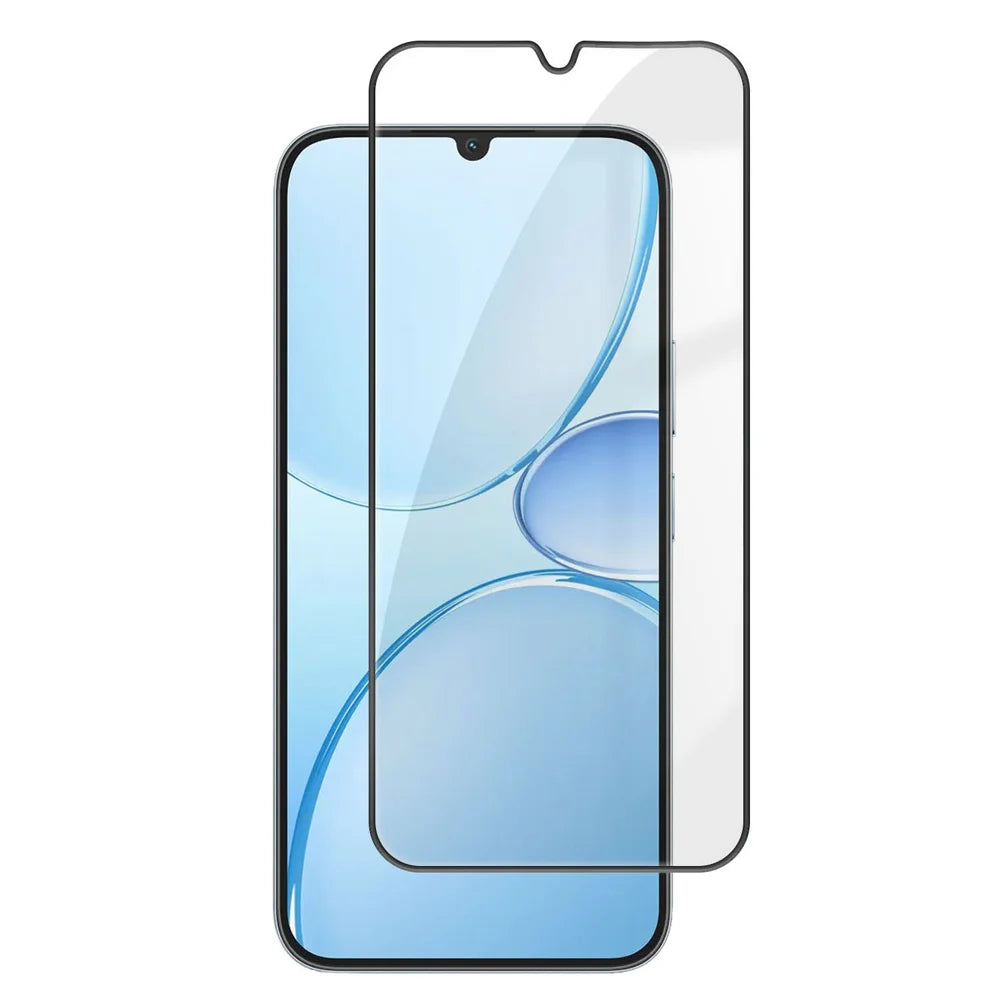For Realme Narzo 100 Lite 5G HD Full Screen Protector Silk Printing Black Edge High Aluminium-silicon Glass Film - As Shown - 1