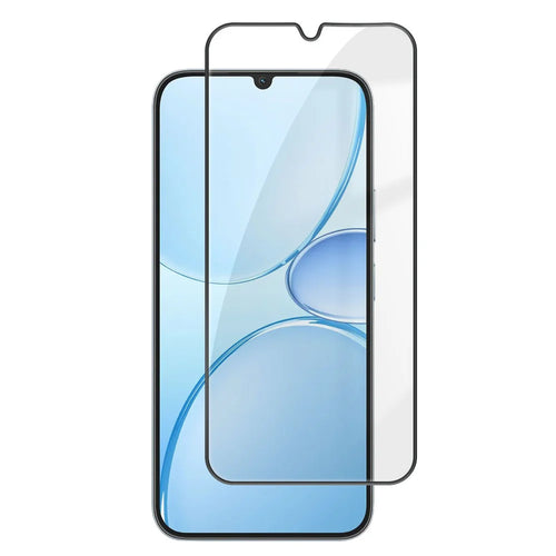 For Realme Narzo 100 Lite 5G HD Full Screen Protector Silk Printing Black Edge High Aluminium-silicon Glass Film - As Shown - 1