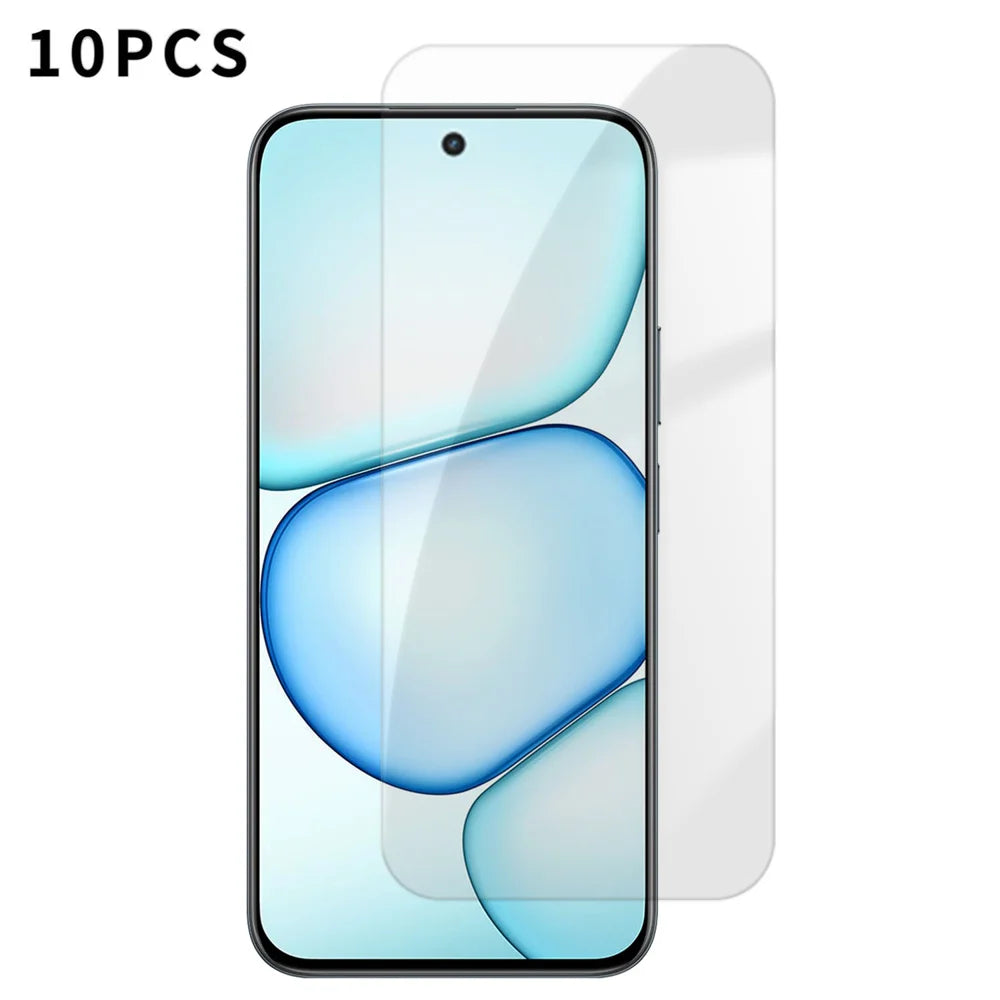 10Pcs HD Screen Protector For Realme C100 4G / C100 5G / C83 5G High Aluminium-silicon Anti-fingerprint Tempered Glass Film (Not Complete Covering) - As Shown - 1