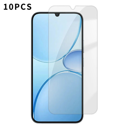 For Realme Narzo 100 Lite 5G 10Pcs HD Screen Protector High Aluminium-silicon Anti-fingerprint Tempered Glass Film (Not Complete Covering) - As Shown - 1