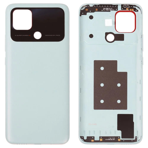 For Xiaomi Poco C40 4G OEM Battery Door Cover Replacement Part - White - 1