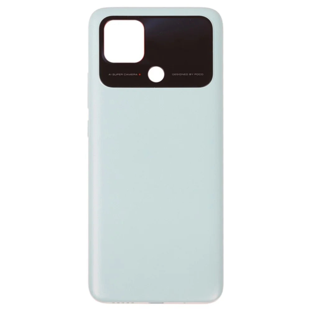 For Xiaomi Poco C40 4G OEM Battery Door Cover Replacement Part - White - 2