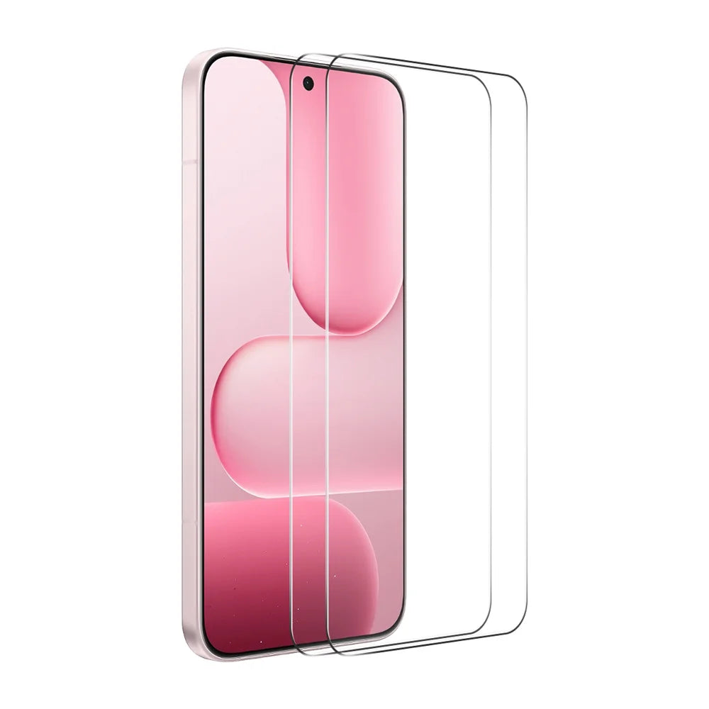 HAT PRINCE for Honor X8d 4G ENKAY  2Pcs Screen Protector 9H Clear Full Glue High Aluminum-Silicon Glass Film (NOT Complete Covering) - Transparent - 1