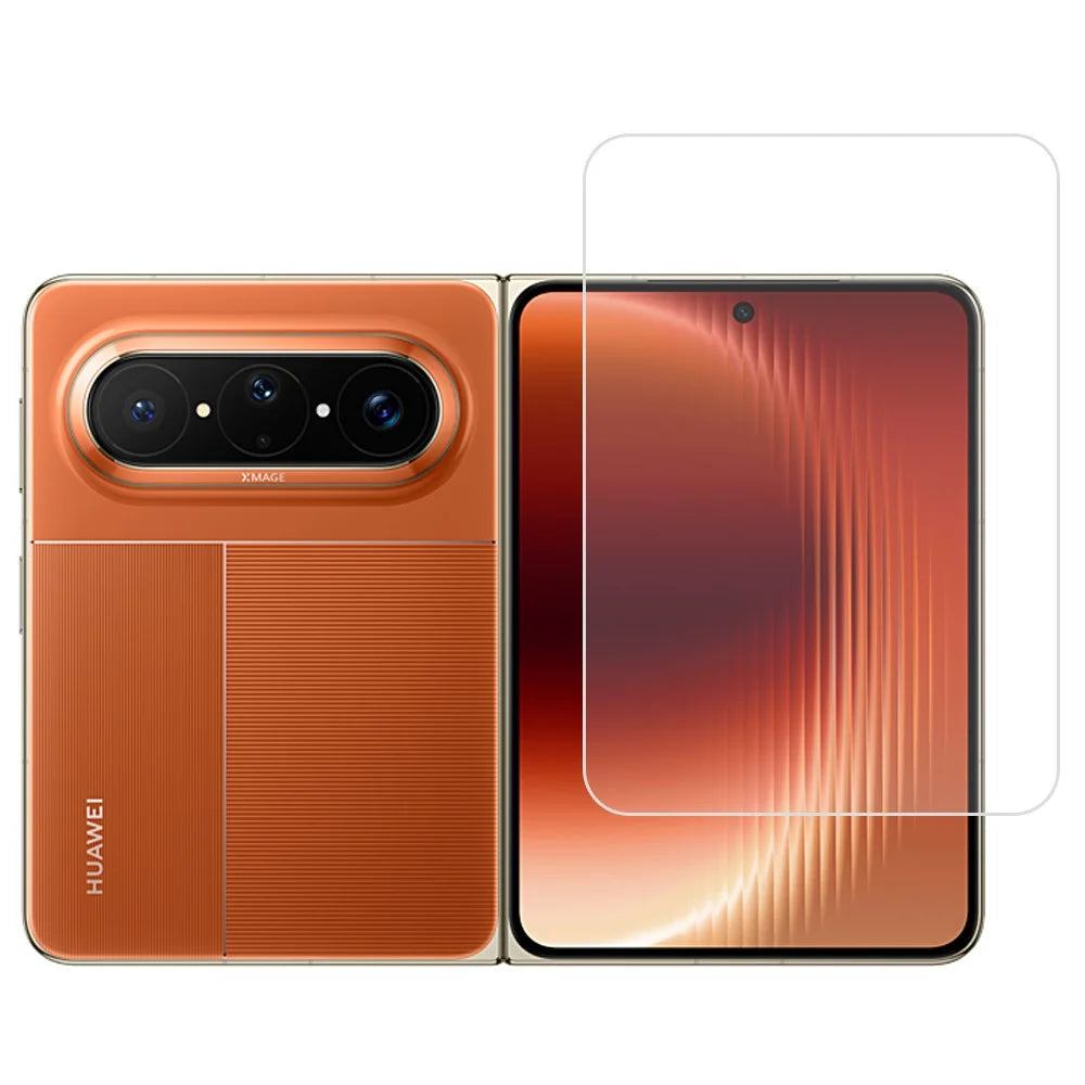 For Huawei Pura X Max Screen Protector 2.5D High Aluminium-Silicon Glass Film Electroplated Coating (Not Complete Covering) - Transparent - 1