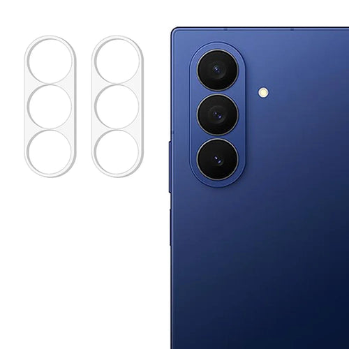 2Pcs For Samsung Galaxy Z Fold8 Ultra Full Coverage Camera Lens Protector 3D Arc Edge Anti-Scratch Tempered Glass Lens Film - Transparent - 1