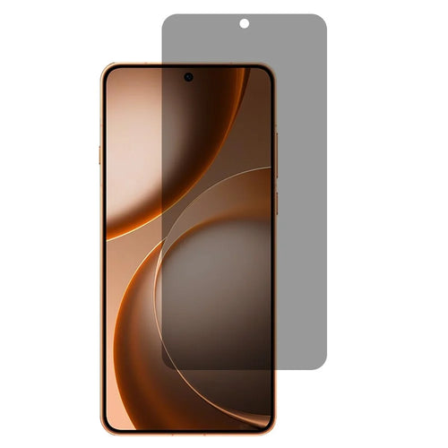 AMORUS For Oppo Find X9 Ultra 5G 2.5D Arc Edge Anti Spy Full Screen Protector High Aluminium-silicon Glass Film (Fingerprint Unlock) - Black - 1