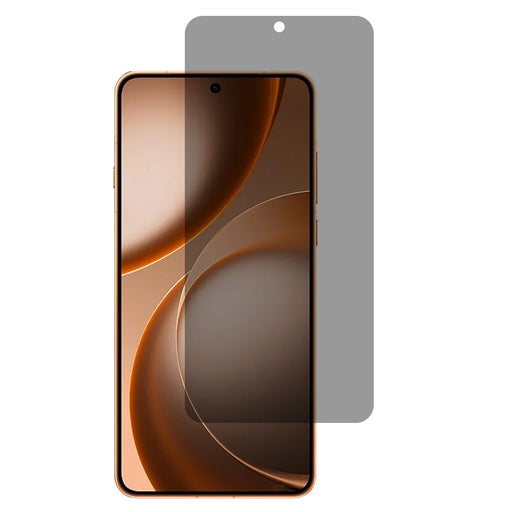 AMORUS For Oppo Find X9 Ultra 5G 2.5D Arc Edge Anti Spy Full Screen Protector High Aluminium-silicon Glass Film (Fingerprint Unlock) - Black - 1