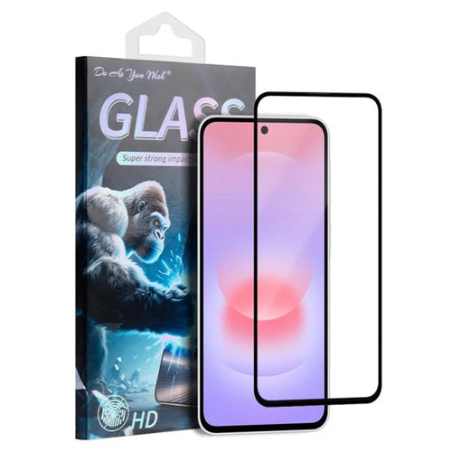 DO AS YOU WISH For Samsung Galaxy A37 5G Screen Protector Silk Printing Full Glue High Aluminum-silicon Glass Film - 1