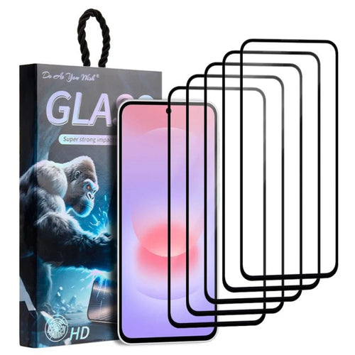 DO AS YOU WISH 5Pcs For Samsung Galaxy A37 5G Screen Protector Silk Printing High Aluminum-silicon Glass Film - 1