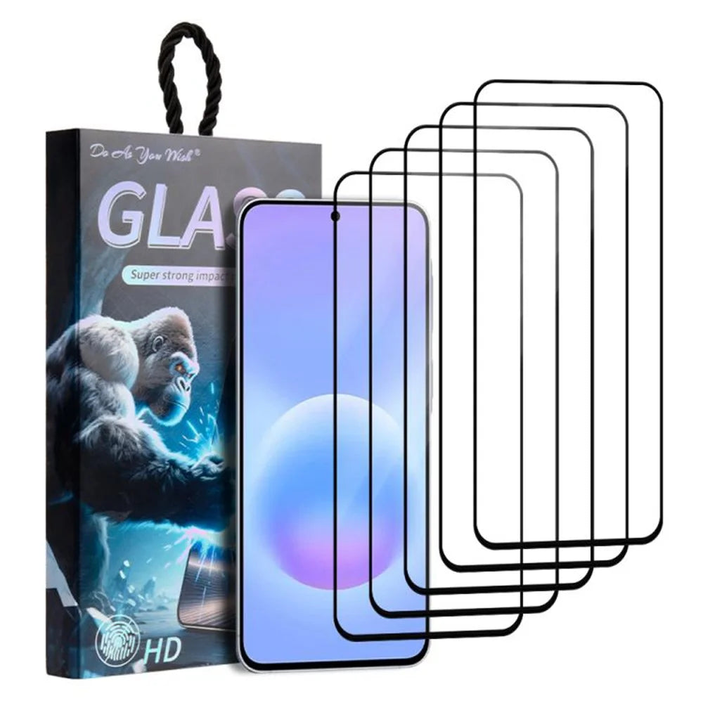 DO AS YOU WISH 5Pcs For Samsung Galaxy A57 5G Screen Protector Silk Printing High Aluminum-silicon Glass Film - 1