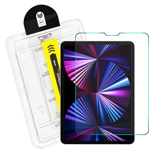 ENKAY HAT PRINCE 0.33mm Clear Film for iPad Pro 11 (2022) / (2021) / (2020) / (2018) / Air (2022) / (2020) Full Coverage Full Glue Tempered Glass Screen Protector with Installation Kit - Transparent - 1