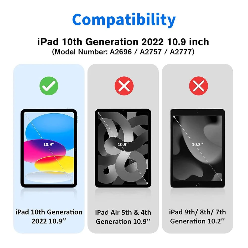 ENKAY HAT PRINCE for iPad 10.9 (2022) 0.33mm Clear Film Full Coverage Full Glue Tempered Glass Screen Protector with Installation Kit - Transparent - 3
