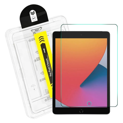ENKAY HAT PRINCE 0.33mm Clear Film for iPad 10.2 (2021)  /  (2020)  /  (2019) Full Coverage Full Glue Tempered Glass Screen Protector with Installation Kit - Transparent - 1