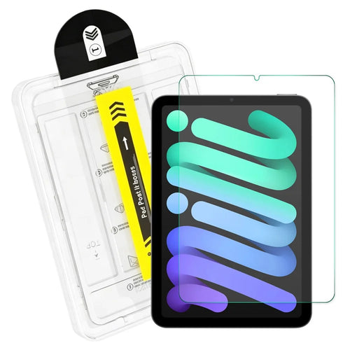 ENKAY HAT PRINCE for iPad mini (2024) 0.33mm Clear Film Full Coverage Full Glue Tempered Glass Screen Protector with Installation Kit - Transparent - 1