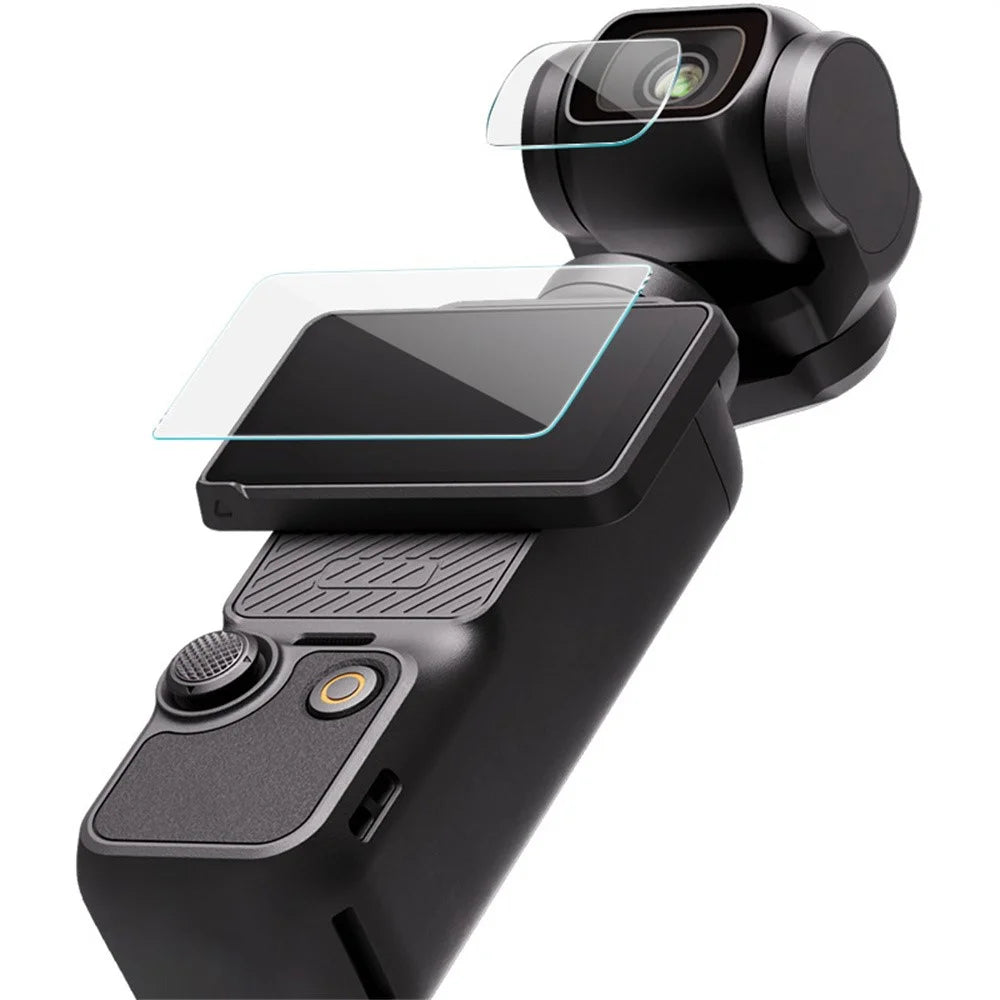 IMAK For DJI Osmo Pocket 4 Camera Tempered Glass Screen Protector + Lens Protector Kit - 5