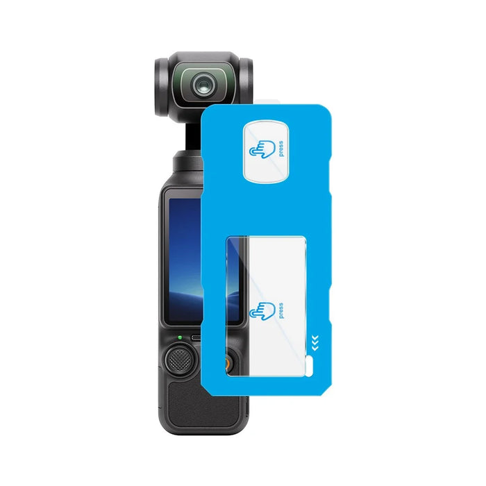 IMAK For DJI Osmo Pocket 4 Tempered Glass Screen Protector + Lens Film Set with Self Positioning Frame - 1