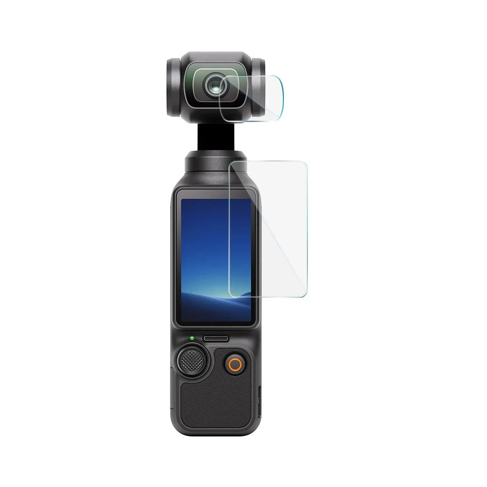 IMAK For DJI Osmo Pocket 4 Tempered Glass Screen Protector + Lens Film Set with Self Positioning Frame - 4
